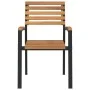Stackable garden chairs, set of 4, made of solid acacia wood and metal. by , Garden chairs - Ref: Foro24-362015, Price: 309,5...