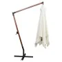 Hängeschirm mit weißer Holzstange 300x300 cm von , Sonnenschirme - Ref: Foro24-42968, Preis: 153,49 €, Rabatt: %