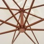 Hanging umbrella with white wooden pole 300x300 cm by , Umbrellas - Ref: Foro24-42968, Price: 155,23 €, Discount: %
