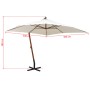 Hängeschirm mit weißer Holzstange 300x300 cm von , Sonnenschirme - Ref: Foro24-42968, Preis: 155,23 €, Rabatt: %