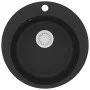 Granite kitchen sink with a black round bowl by vidaXL, Sinks - Ref: Foro24-142956, Price: 185,82 €, Discount: %