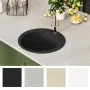 Granite kitchen sink with a black round bowl by vidaXL, Sinks - Ref: Foro24-142956, Price: 185,82 €, Discount: %