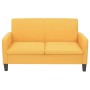 2-Sitzer-Sofa 135x65x76 cm gelb von vidaXL, Sofas - Ref: Foro24-244710, Preis: 226,22 €, Rabatt: %