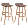 Küchenhocker 2 Einheiten grau-taupefarbener Stoff von , Küchenhocker - Ref: Foro24-249579, Preis: 143,88 €, Rabatt: %
