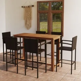 Brown 7-piece garden bar set by , Garden sets - Ref: Foro24-3068016, Price: 547,10 €, Discount: %