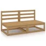2-Sitzer-Gartensofa aus massivem Kiefernholz in Honigbraun von , Outdoor-Sofas - Ref: Foro24-3075232, Preis: 129,54 €, Rabatt: %