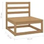 2-Sitzer-Gartensofa aus massivem Kiefernholz in Honigbraun von , Outdoor-Sofas - Ref: Foro24-3075232, Preis: 129,54 €, Rabatt: %
