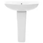 Lavabo de pie de cerámica blanco 650x520x200 mm de vidaXL, Lavabos - Ref: Foro24-143001, Precio: 167,57 €, Descuento: %