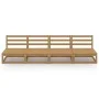 4-Sitzer-Gartensofa aus massivem Kiefernholz in Honigbraun von , Outdoor-Sofas - Ref: Foro24-3075342, Preis: 253,75 €, Rabatt: %