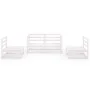 4-teiliges Garten-Lounge-Set aus weißem massivem Kiefernholz von , Gartensets - Ref: Foro24-3075380, Preis: 261,97 €, Rabatt: %