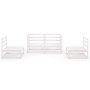 4-teiliges Garten-Lounge-Set aus weißem massivem Kiefernholz von , Gartensets - Ref: Foro24-3075380, Preis: 251,05 €, Rabatt: %
