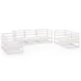 7-teiliges Gartenlounge-Set aus weißem massivem Kiefernholz von , Gartensets - Ref: Foro24-3075450, Preis: 453,52 €, Rabatt: %