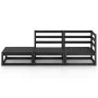 Gartenmöbel-Set 3-teilig aus schwarzem massivem Kiefernholz von , Gartensets - Ref: Foro24-3075473, Preis: 217,53 €, Rabatt: %