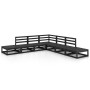 Gartenmöbel-Set 7-teilig, schwarzes massives Kiefernholz von , Gartensets - Ref: Foro24-3075508, Preis: 463,33 €, Rabatt: %