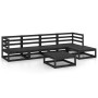 Gartenmöbel-Set 9-teilig aus schwarzem massivem Kiefernholz von , Gartensets - Ref: Foro24-3075543, Preis: 437,94 €, Rabatt: %