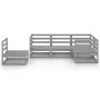 Garden furniture 5 pieces gray solid pine wood by , Garden sets - Ref: Foro24-3075576, Price: 311,88 €, Discount: %