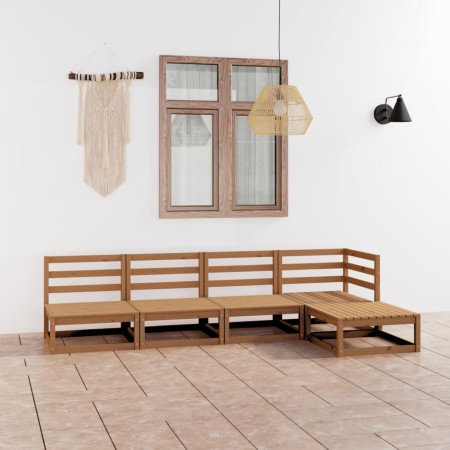 Gartenmöbel 7-teilig honigbraunes massives Kiefernholz von , Gartensets - Ref: Foro24-3075517, Preis: 327,20 €, Rabatt: %