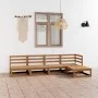 Muebles de jardín 7 piezas marrón miel madera maciza de pino de , Conjuntos de jardín - Ref: Foro24-3075517, Precio: 322,82 €...