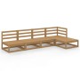 Gartenmöbel 7-teilig honigbraunes massives Kiefernholz von , Gartensets - Ref: Foro24-3075517, Preis: 327,20 €, Rabatt: %