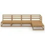 Muebles de jardín 7 piezas marrón miel madera maciza de pino de , Conjuntos de jardín - Ref: Foro24-3075517, Precio: 322,82 €...
