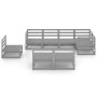 Gartenmöbel 8 Stück graues massives Kiefernholz von , Gartensets - Ref: Foro24-3075626, Preis: 569,98 €, Rabatt: %