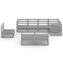 Muebles de jardín 8 piezas gris madera de pino maciza de , Conjuntos de jardín - Ref: Foro24-3075626, Precio: 562,07 €, Descu...