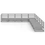 Juego de muebles de jardín 9 pzas y cojines gris madera pino de , Conjuntos de jardín - Ref: Foro24-3075846, Precio: 643,01 €...