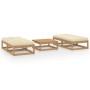 5-piece garden furniture set with solid pine wood cushions by , Garden sets - Ref: Foro24-3076292, Price: 280,01 €, Discount: %