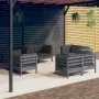 Gartenmöbel 8-teilig mit anthrazitfarbenen Kiefernholzkissen von , Gartensets - Ref: Foro24-3096060, Preis: 719,93 €, Rabatt: %