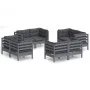 Gartenmöbel 8-teilig mit anthrazitfarbenen Kiefernholzkissen von , Gartensets - Ref: Foro24-3096060, Preis: 719,93 €, Rabatt: %