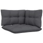 Garden furniture 8 pieces with anthracite pine wood cushions by , Garden sets - Ref: Foro24-3096060, Price: 729,03 €, Discoun...