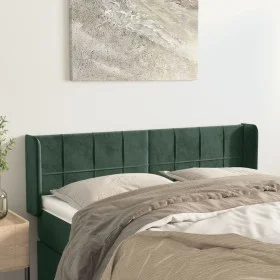 Kopfteil aus dunkelgrünem Samt, 147 x 16 x 78/88 cm von , Kopf- und Fußteile - Ref: Foro24-3118819, Preis: 74,03 €, Rabatt: %