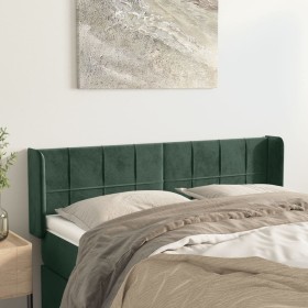 Kopfteil aus dunkelgrünem Samt, 147 x 16 x 78/88 cm von , Kopf- und Fußteile - Ref: Foro24-3118819, Preis: 64,05 €, Rabatt: %