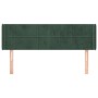 Cabecero de terciopelo verde oscuro 147x16x78/88 cm de , Cabeceros y pies de cama - Ref: Foro24-3118819, Precio: 63,95 €, Des...