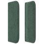 Kopfteil aus dunkelgrünem Samt, 147 x 16 x 78/88 cm von , Kopf- und Fußteile - Ref: Foro24-3118819, Preis: 64,05 €, Rabatt: %