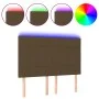 Headboard with LED lights dark brown fabric 144x5x118/128 cm by , Headboards and footboards - Ref: Foro24-3122425, Price: 117...