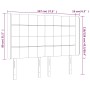 LED-Kopfteil aus dunkelgrünem Samt, 147 x 16 x 118/128 cm von , Kopf- und Fußteile - Ref: Foro24-3124099, Preis: 120,71 €, Ra...