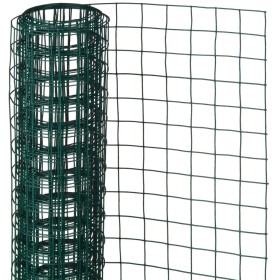 Nature Square wire steel with plastic coating 0.5x2.5 m 13 mm by Nature, fence panels - Ref: Foro24-419776, Price: 14,82 €, D...