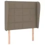 Box spring bed with taupe gray fabric mattress 80x200 cm by , Beds and slatted bases - Ref: Foro24-3127921, Price: 383,04 €, ...
