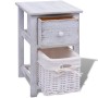 Nachttische 2 Einheiten aus weißem Holz von vidaXL, Nachttische - Ref: Foro24-242867, Preis: 112,13 €, Rabatt: %