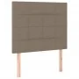 Box spring bed with mattress and taupe gray LED lights 80x200 cm by , Beds and slatted bases - Ref: Foro24-3134833, Price: 36...