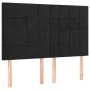 Box spring bed with black velvet mattress 140x200 cm by , Beds and slatted bases - Ref: Foro24-3137847, Price: 522,38 €, Disc...