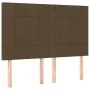 Box spring bed with dark brown fabric mattress 140x190 cm by , Beds and slatted bases - Ref: Foro24-3136592, Price: 559,21 €,...