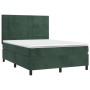 Boxspringbett mit dunkelgrüner Samtmatratze 140x200 cm von , Betten und Lattenroste - Ref: Foro24-3143028, Preis: 506,76 €, R...