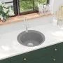 Fregadero de cocina de granito con un seno redondo gris de vidaXL, Fregaderos - Ref: Foro24-142957, Precio: 121,94 €, Descuen...