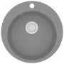 Fregadero de cocina de granito con un seno redondo gris de vidaXL, Fregaderos - Ref: Foro24-142957, Precio: 121,94 €, Descuen...