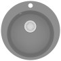 Küchenspüle aus Granit mit einer runden grauen Schüssel von vidaXL, Sinkt - Ref: Foro24-142957, Preis: 123,77 €, Rabatt: %