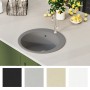 Küchenspüle aus Granit mit einer runden grauen Schüssel von vidaXL, Sinkt - Ref: Foro24-142957, Preis: 123,77 €, Rabatt: %
