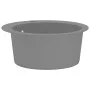 Fregadero de cocina de granito con un seno redondo gris de vidaXL, Fregaderos - Ref: Foro24-142957, Precio: 121,94 €, Descuen...
