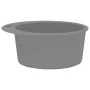 Fregadero de cocina de granito con un seno redondo gris de vidaXL, Fregaderos - Ref: Foro24-142957, Precio: 121,94 €, Descuen...